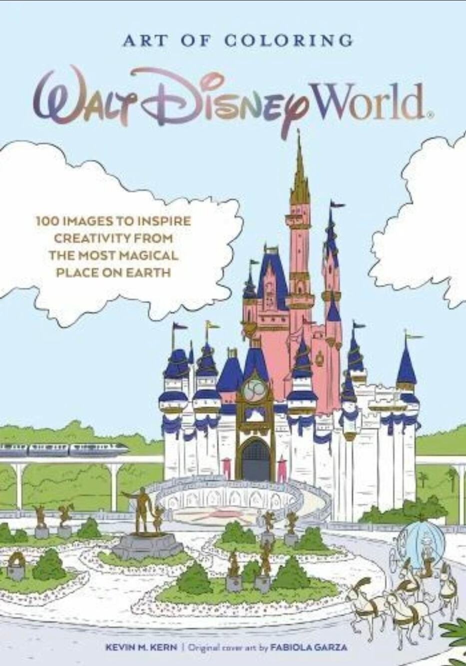 Art of Disney Walt Disney World Coloring Book - 50th Anniversary